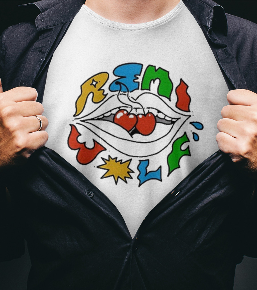Remi Wolf Colorful Mouth Cherries T-Shirt