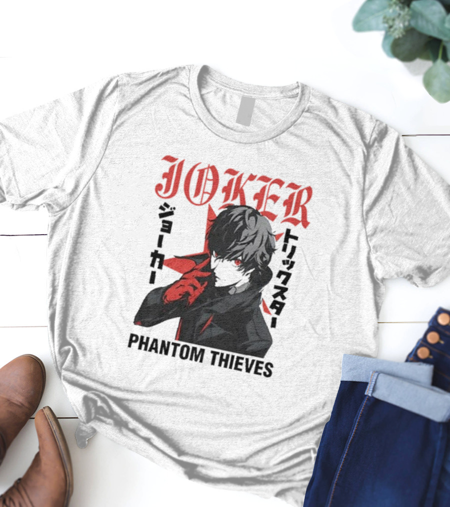 Joker Phantom Thieves Persona 5 Stylized Character T-Shirt