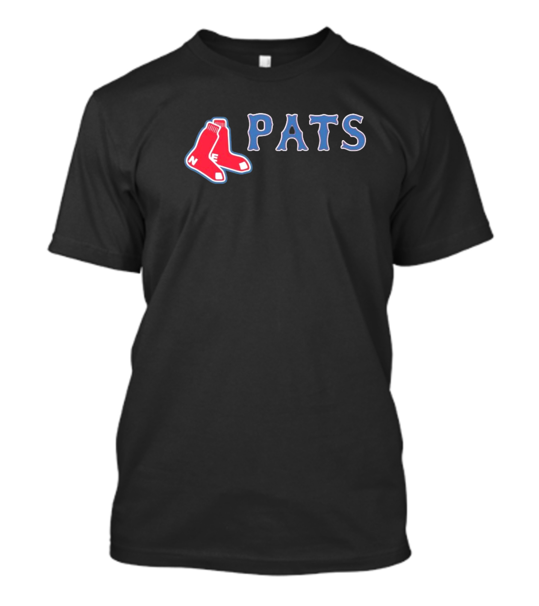 NFL MLB New England Patriots Boston Red Sox Pats Logo Mashup T-Shirt