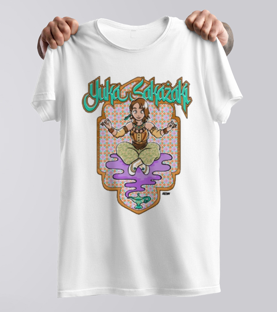 Yuka Sakazaki AEW Genie Magic Lamp Floating T-Shirt