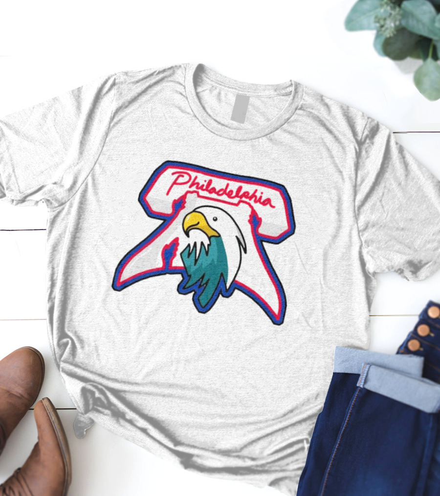 Philadelphia Eagles Phillies Logo Mashup NFL MLB Combine T-Shirt