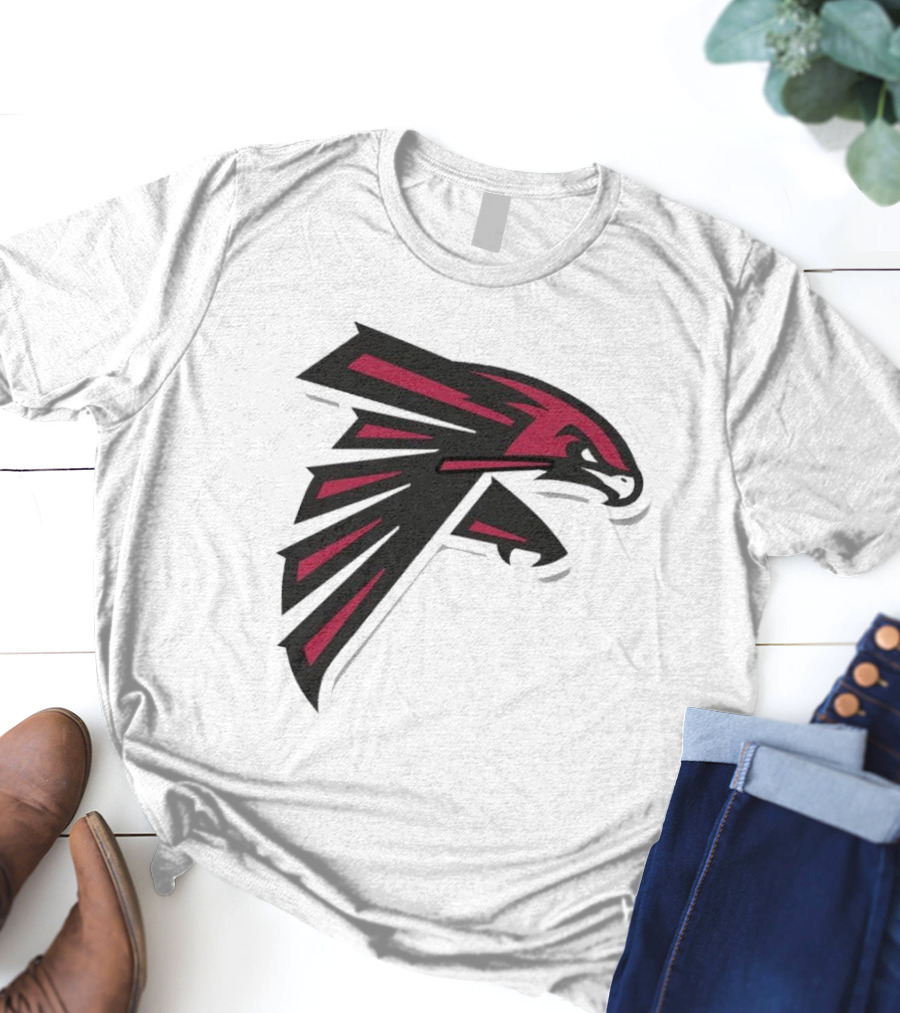 NFL NBA Atlanta Falcons Hawks Logo Mashup T-Shirt