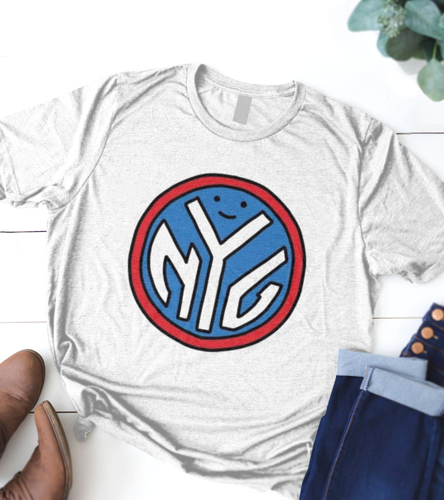NFL X NBA Giants X Knicks Logo Mash Combine T-Shirt