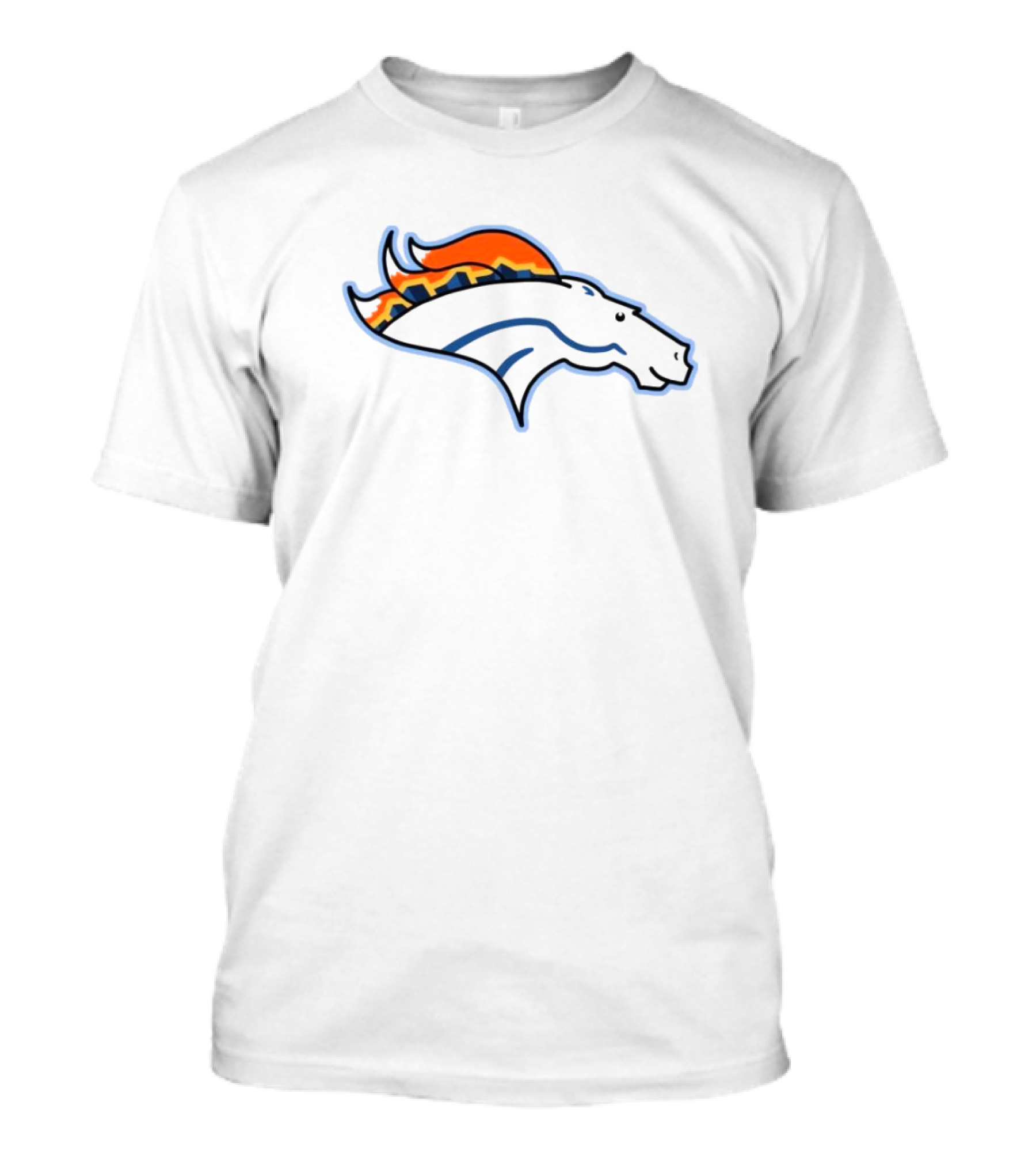 NFL NBA Broncos Nuggets Logo Mashup T-Shirt