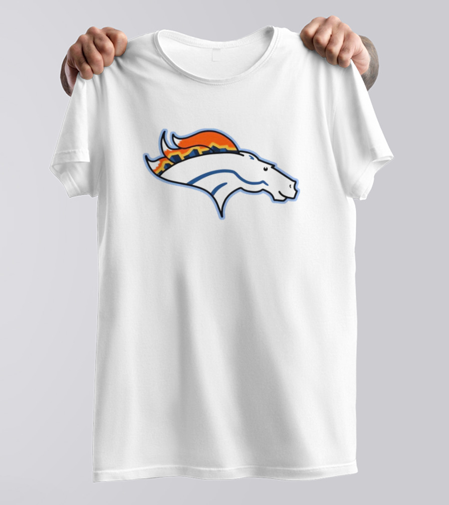 NFL NBA Broncos Nuggets Logo Mashup T-Shirt