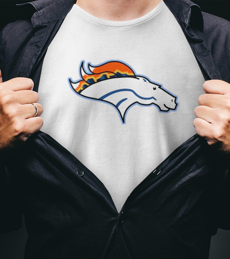 NFL NBA Broncos Nuggets Logo Mashup T-Shirt
