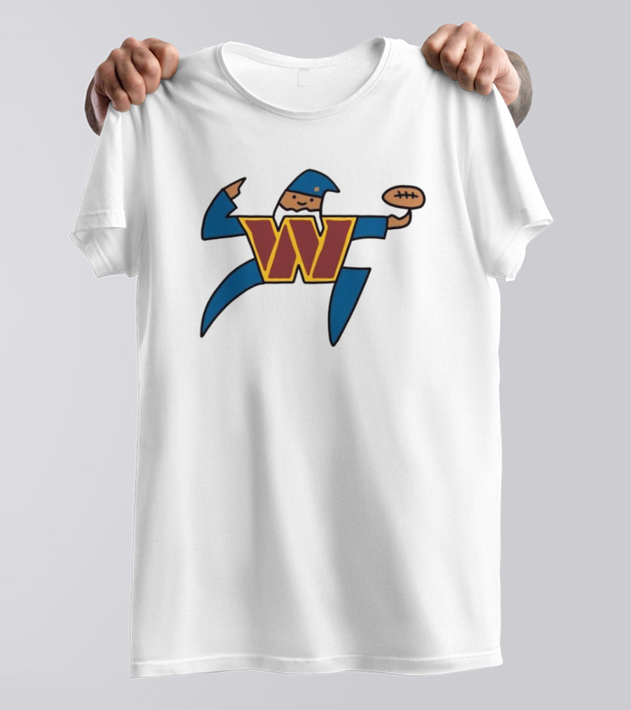 NFL X NBA Washington Commanders Wizards Logo Mashup Combine T-Shirt