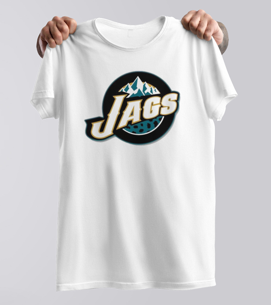 NFL NBA Jacksonville Jaguars Utah Jazz Logo Mashup Jags T-Shirt