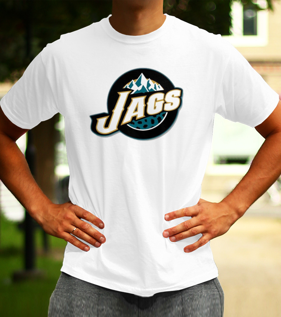 NFL NBA Jacksonville Jaguars Utah Jazz Logo Mashup Jags T-Shirt