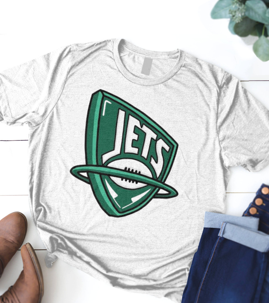 NFL X NBA Jets Logo Mash Combine T-Shirt