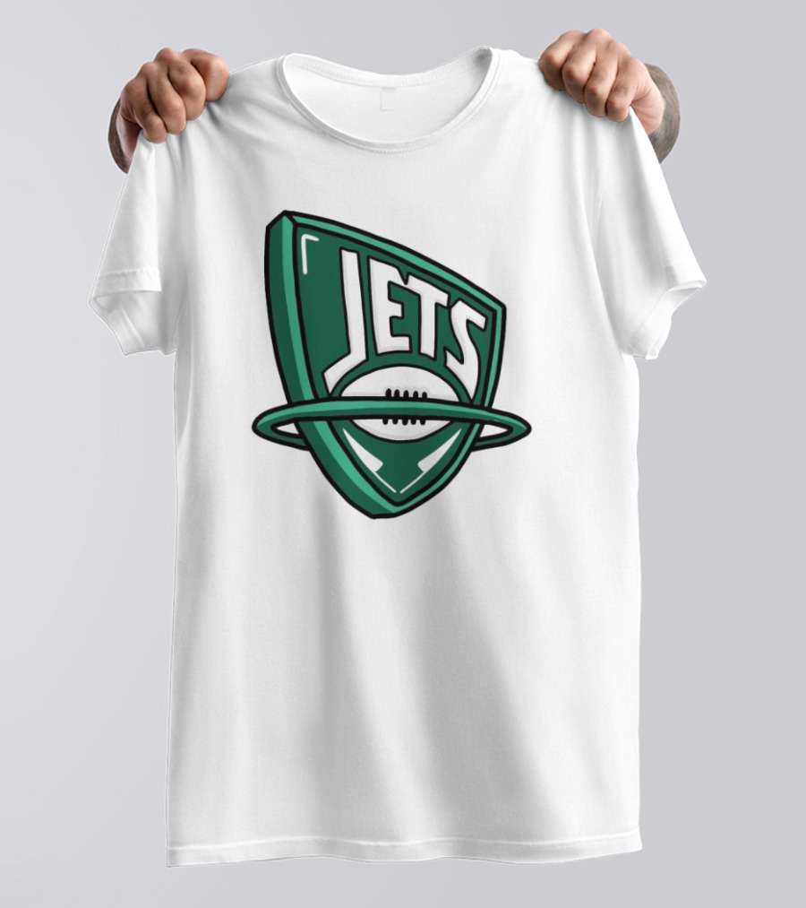 NFL X NBA Jets Logo Mash Combine T-Shirt