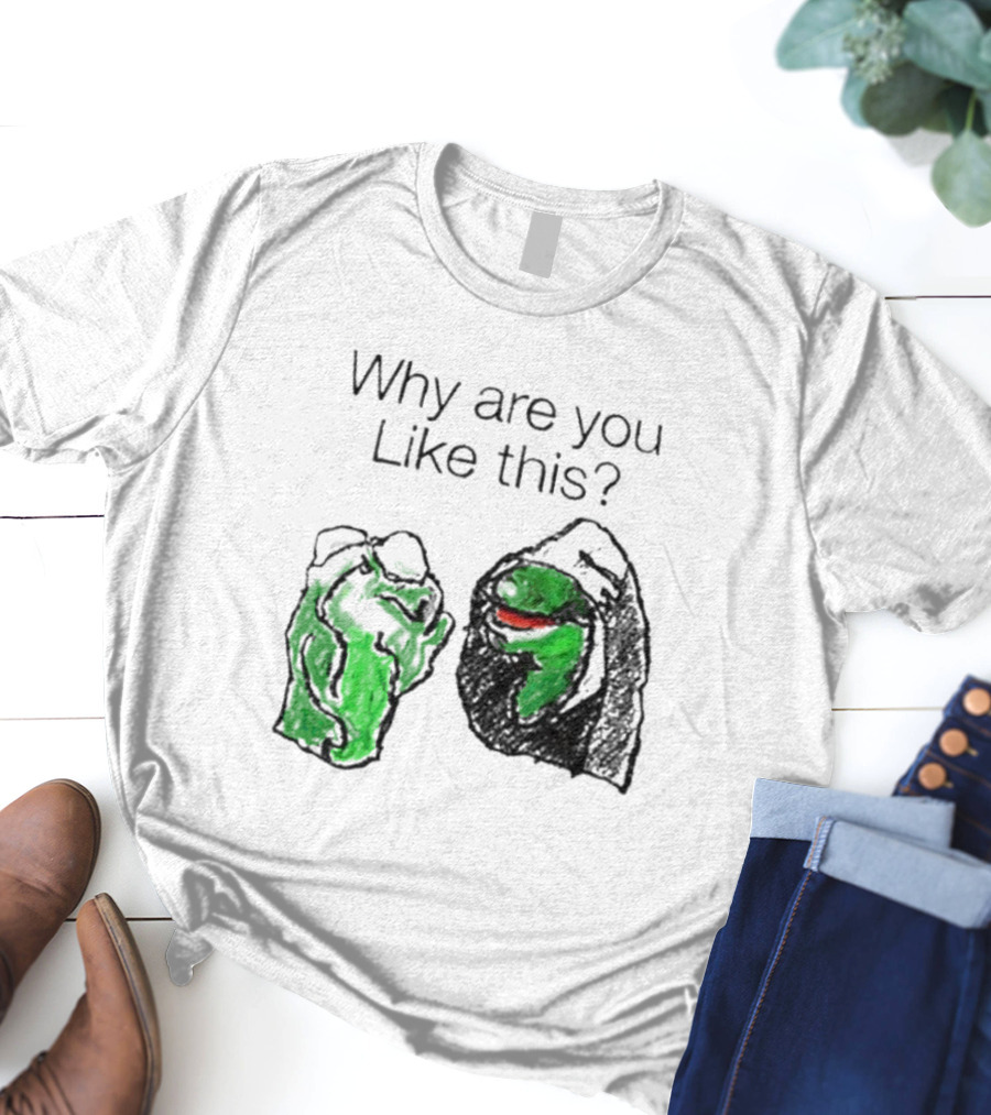 Why Are You Like This Meme Frog Hoodie Inner Self Conflict T-Shirt