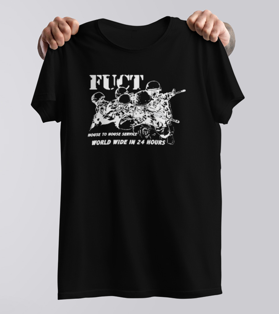 Fuct House To House Service World Wide In 24 Hours Military Themed T-Shirt