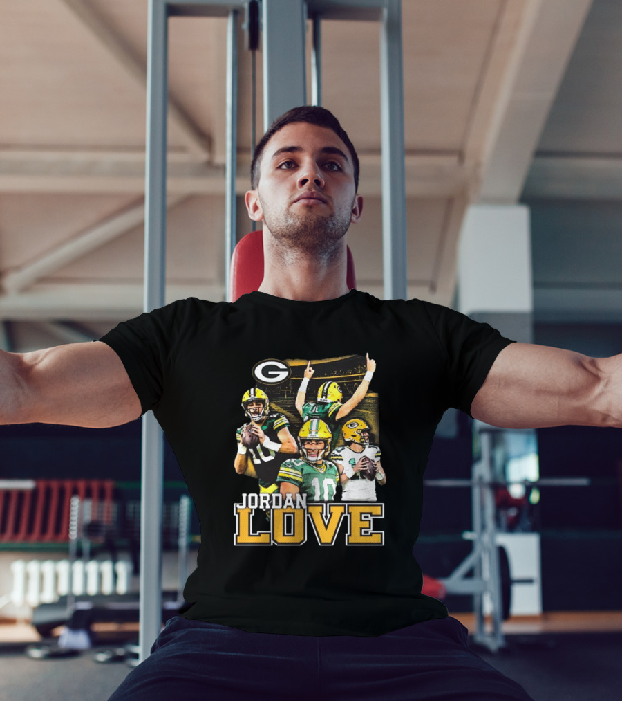 Jordan Love Green Bay Packers Player NFL Iconic Moments T-Shirt