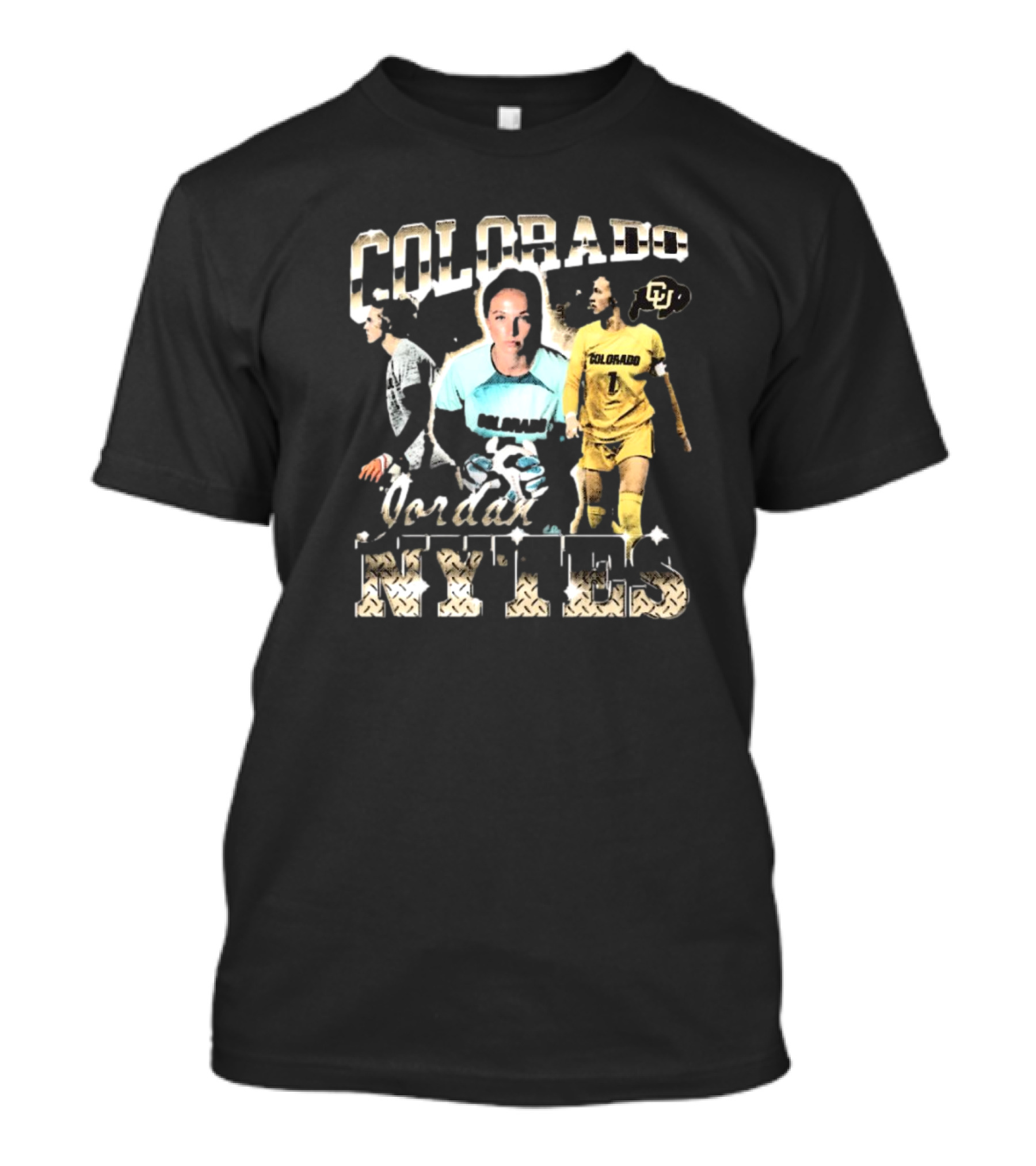 Colorado Buffaloes Jordan Nytes 90s Style Soccer Player CU T-Shirt