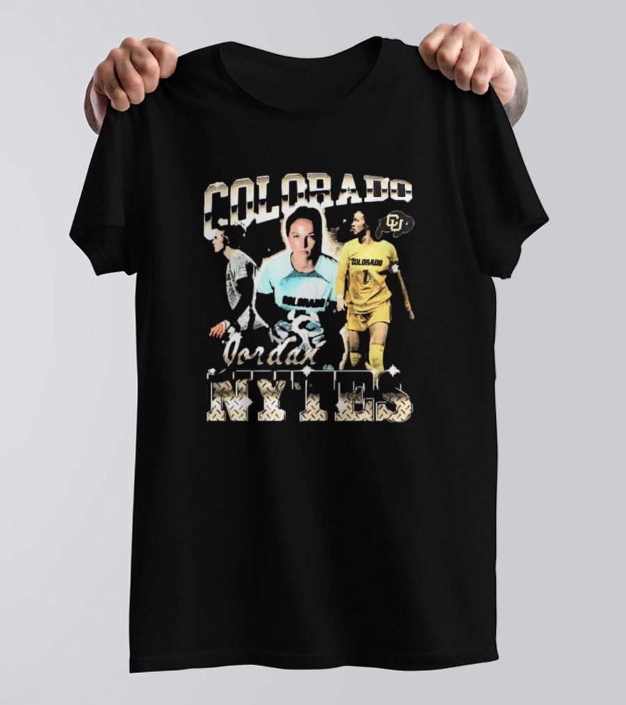 Colorado Buffaloes Jordan Nytes 90s Style Soccer Player CU T-Shirt