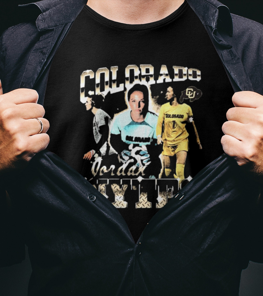 Colorado Buffaloes Jordan Nytes 90s Style Soccer Player CU T-Shirt