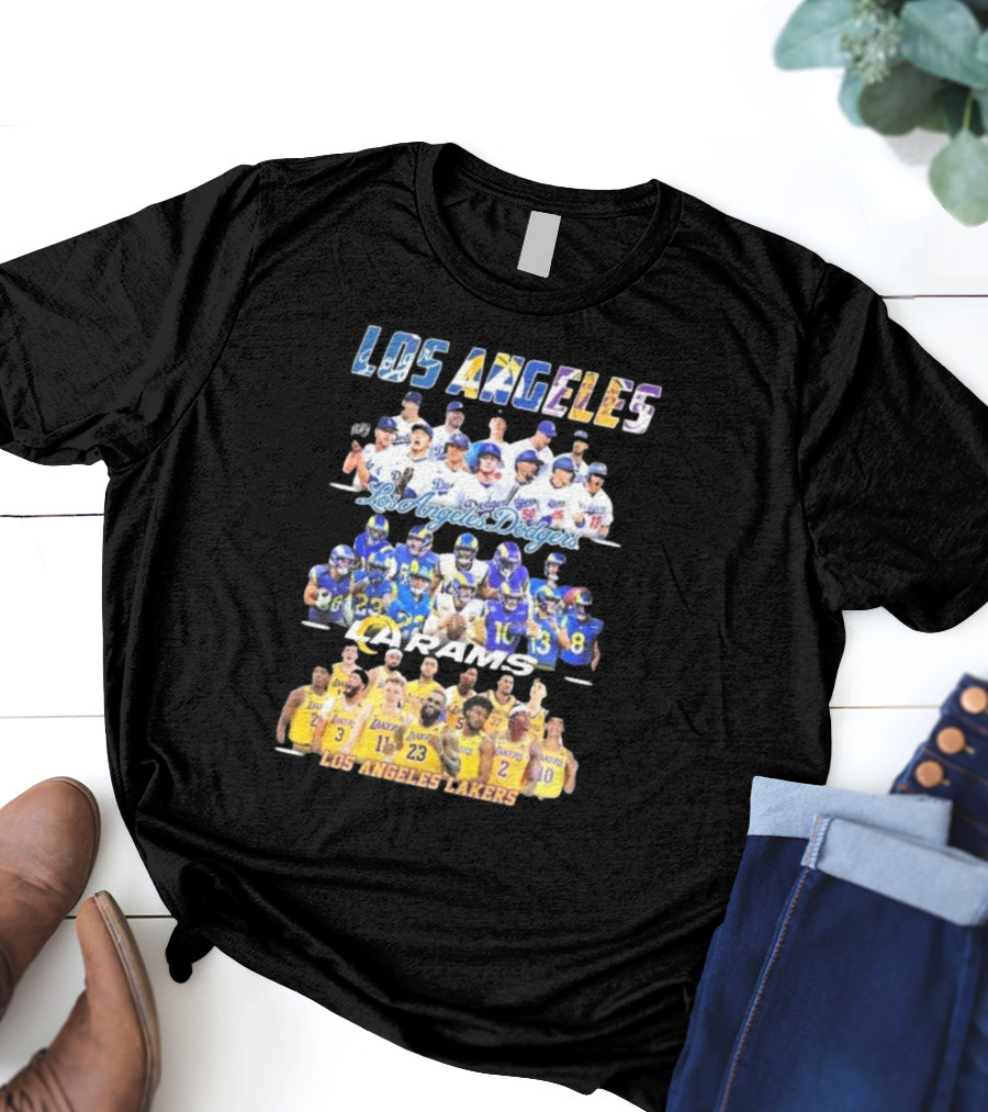 Los Angeles Dodgers Rams Lakers Team Sports T-Shirt