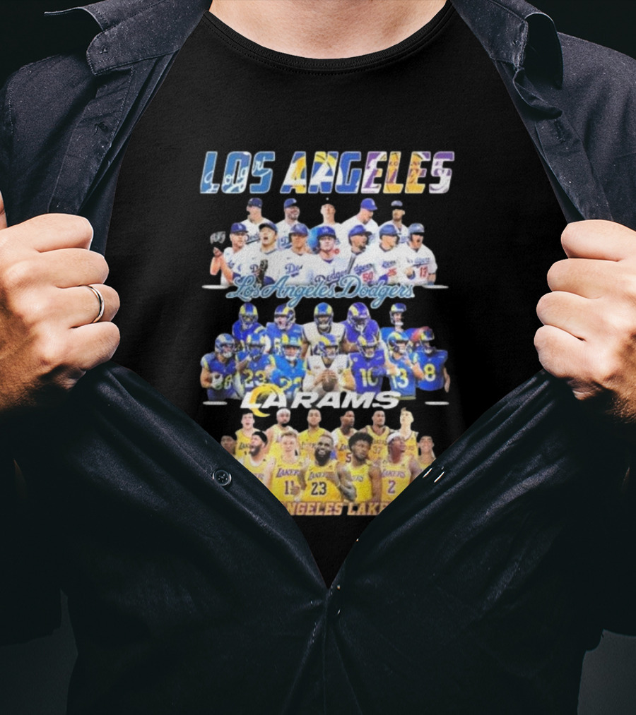 Los Angeles Dodgers Rams Lakers Team Sports T-Shirt