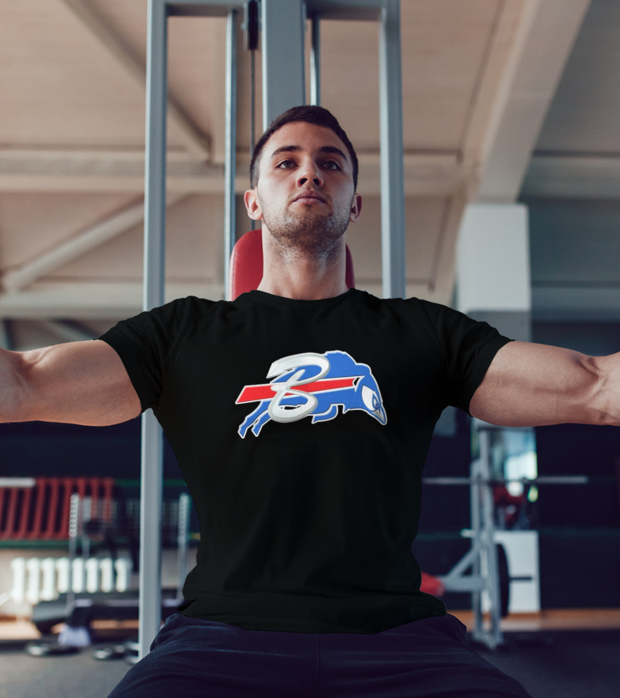 Buffalo Bills X Toronto Blue Jays Logo Mash NFL X MLB T-Shirt