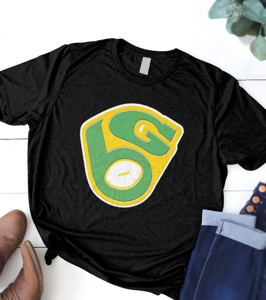NFL X MLB Green Bay Packers Milwaukee Brewers Logo Mashup T-Shirt