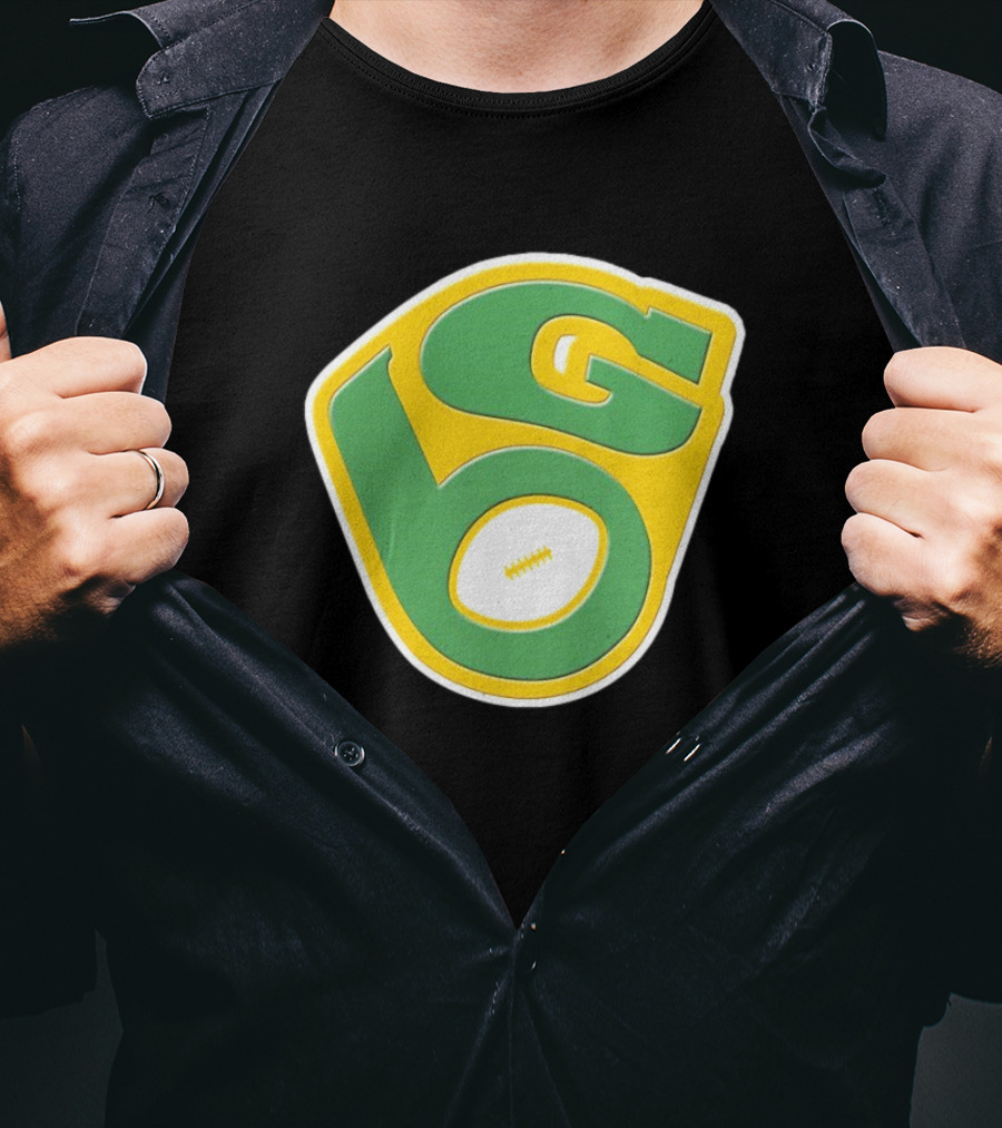 NFL X MLB Green Bay Packers Milwaukee Brewers Logo Mashup T-Shirt