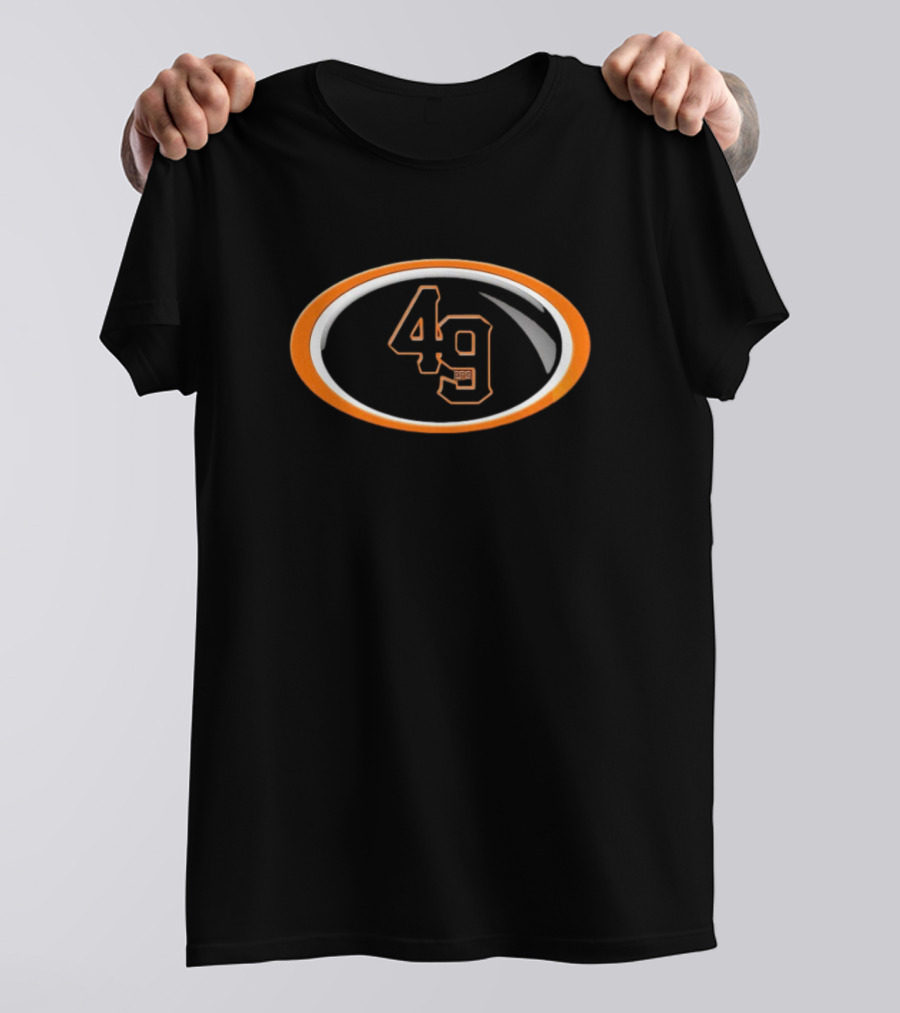 NFL X MLB Mashup San Francisco 49ers Giants 49 Oval T-Shirt