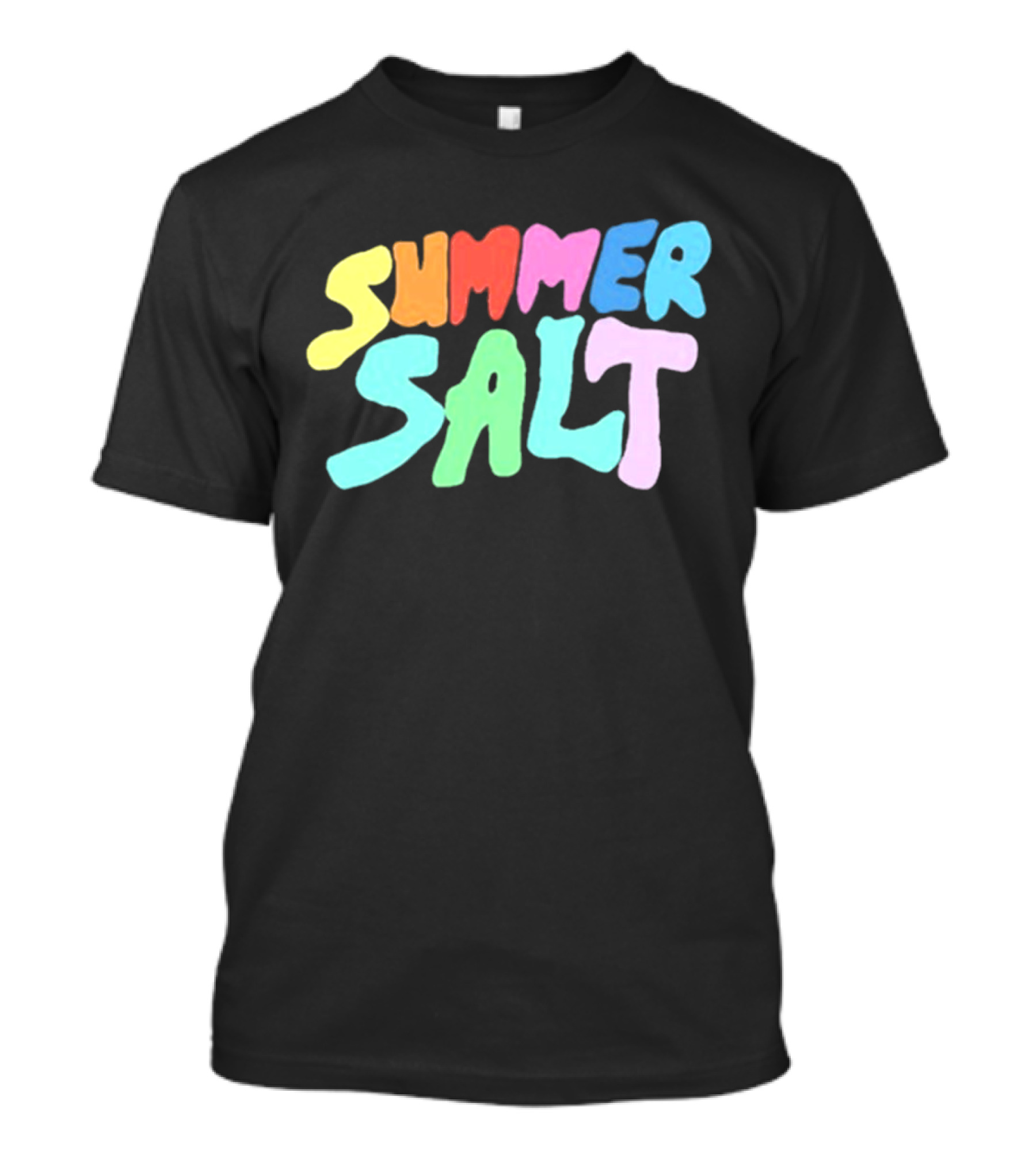 Summer Salt Colorful Rainbow Typography T-Shirt