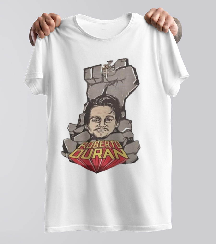 Roberto Duran Fist Breaking Through Vintage Boxing T-Shirt