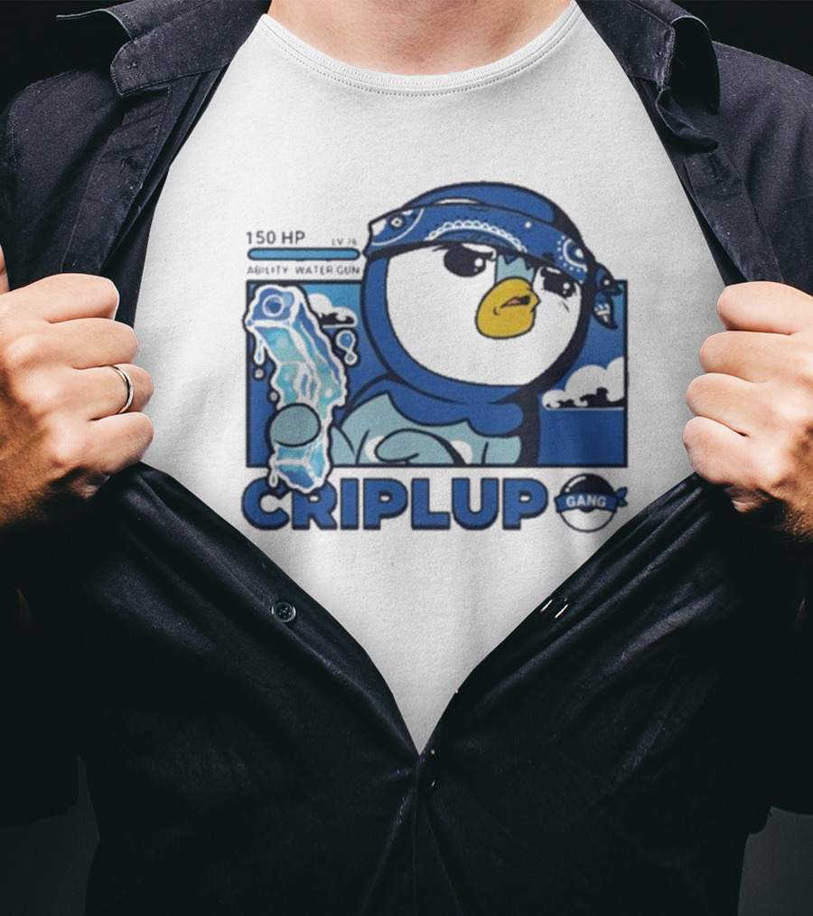 Impjcomics Criplup Gang Ability Water Gun Comic 150 HP T-Shirt