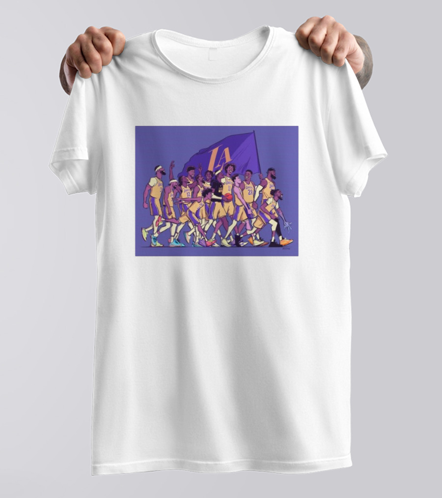Los Angeles Lakers Walking Into The Playoffs Like NBA Team Players Together T-Shirt