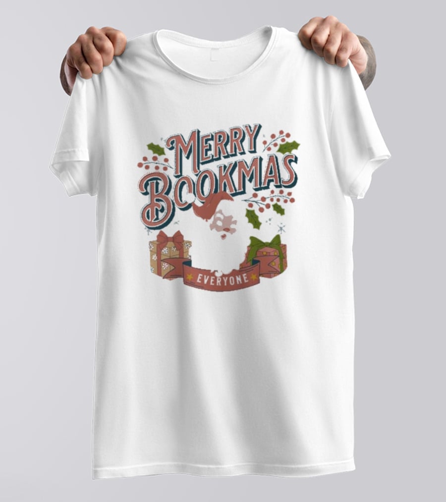 Merry Bookmas Everyone Christmas T-Shirt