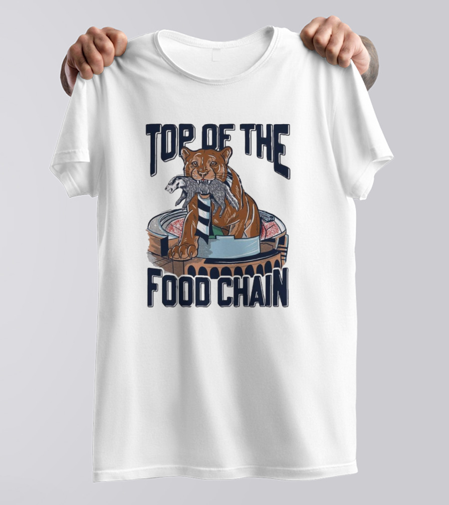 Top Of The Food Chain Penn State Nittany Lions Wisconsin Badgers Stadium Battle T-Shirt