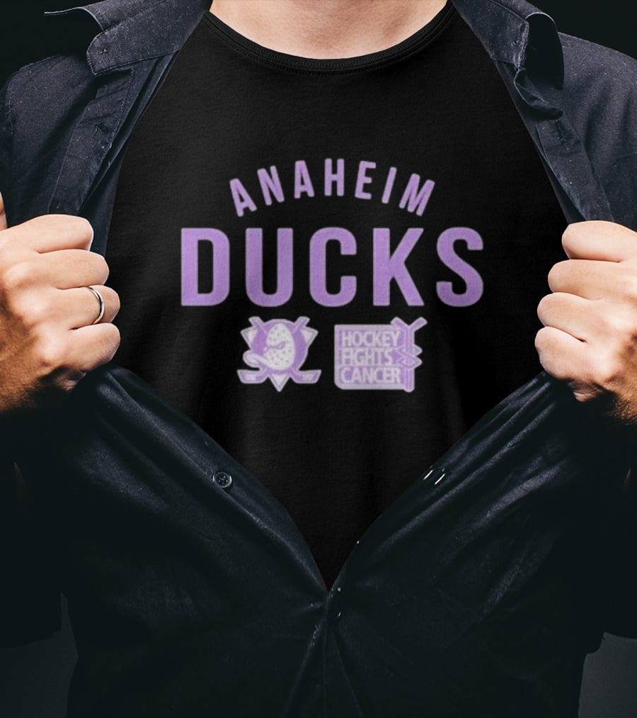 Anaheim Ducks Hockey Fights Cancer Richmond Resilient T-Shirt