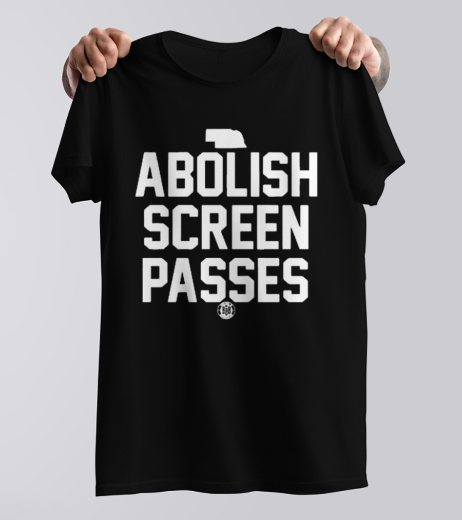 Bbbprinting Nebraska Abolish Screen Passes Football T-Shirt