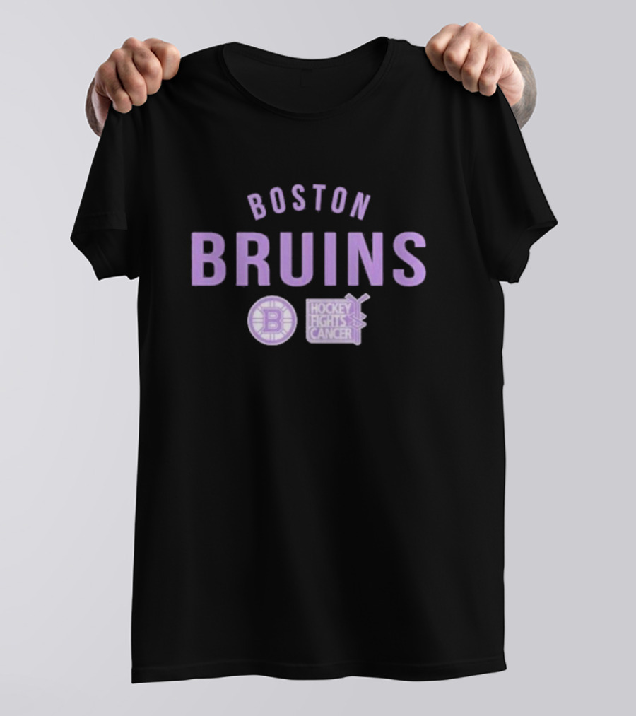 Boston Bruins Hockey Fights Cancer T-Shirt