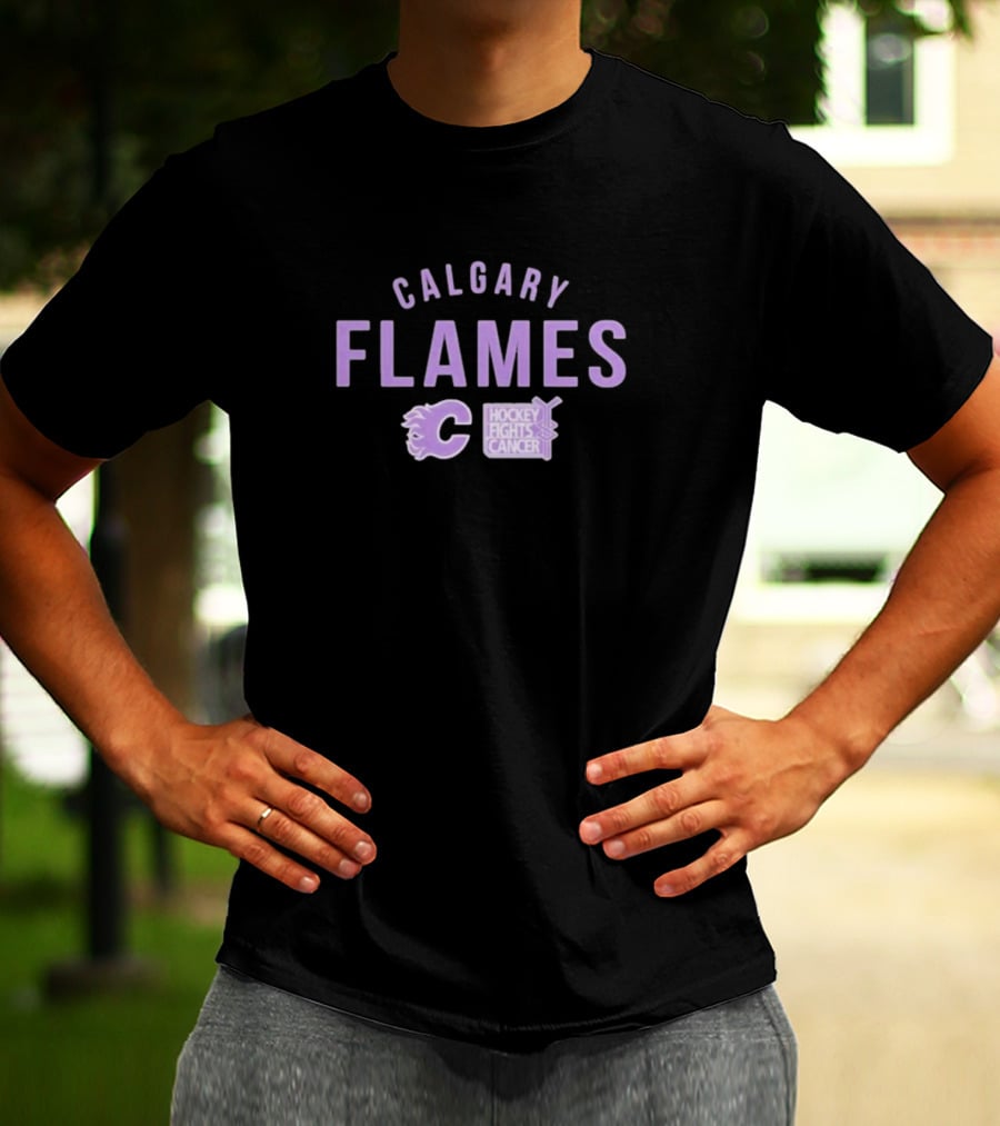 Calgary Flames Hockey Fights Cancer Resilient Richmond T-Shirt
