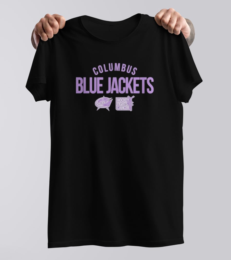 Columbus Blue Jackets Hockey Fights Cancer T-Shirt