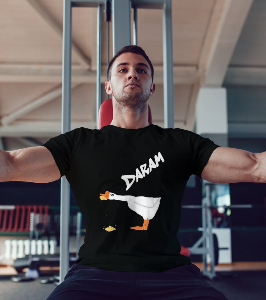 Goose Snack Humor Daram Goose Eating Cookie T-Shirt