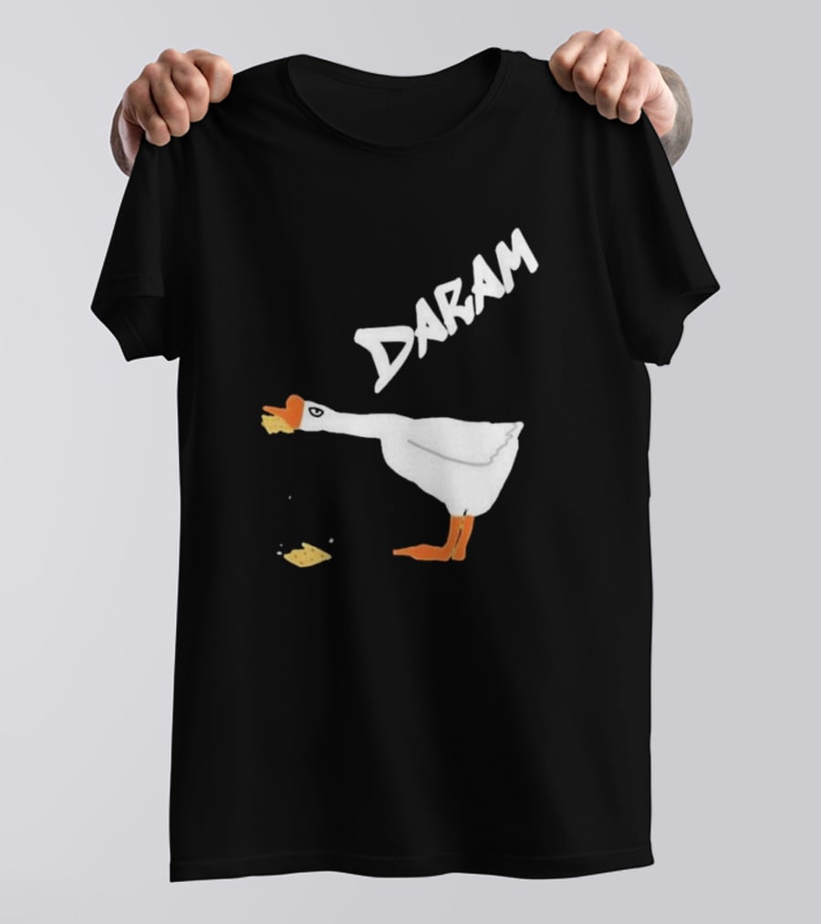 Goose Snack Humor Daram Goose Eating Cookie T-Shirt