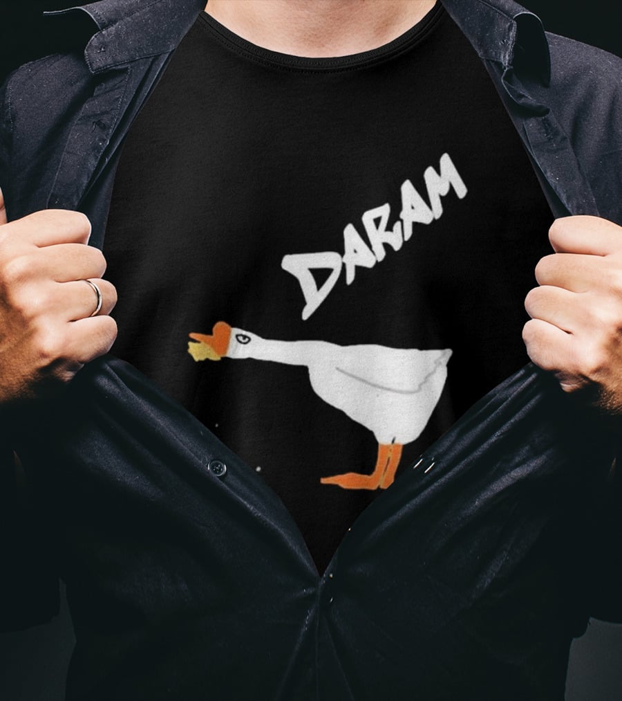 Goose Snack Humor Daram Goose Eating Cookie T-Shirt