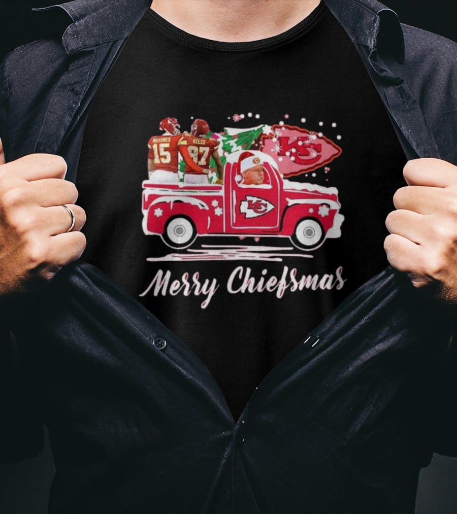 Merry Chiefsmas Kansas City Chiefs Football Holiday T-Shirt