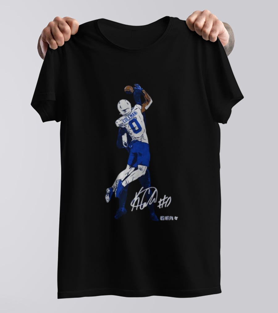 Keon Coleman One-Handed Catch NFLPA Signature #0 T-Shirt