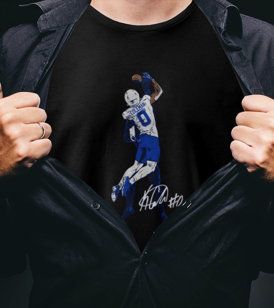 Keon Coleman One-Handed Catch NFLPA Signature #0 T-Shirt