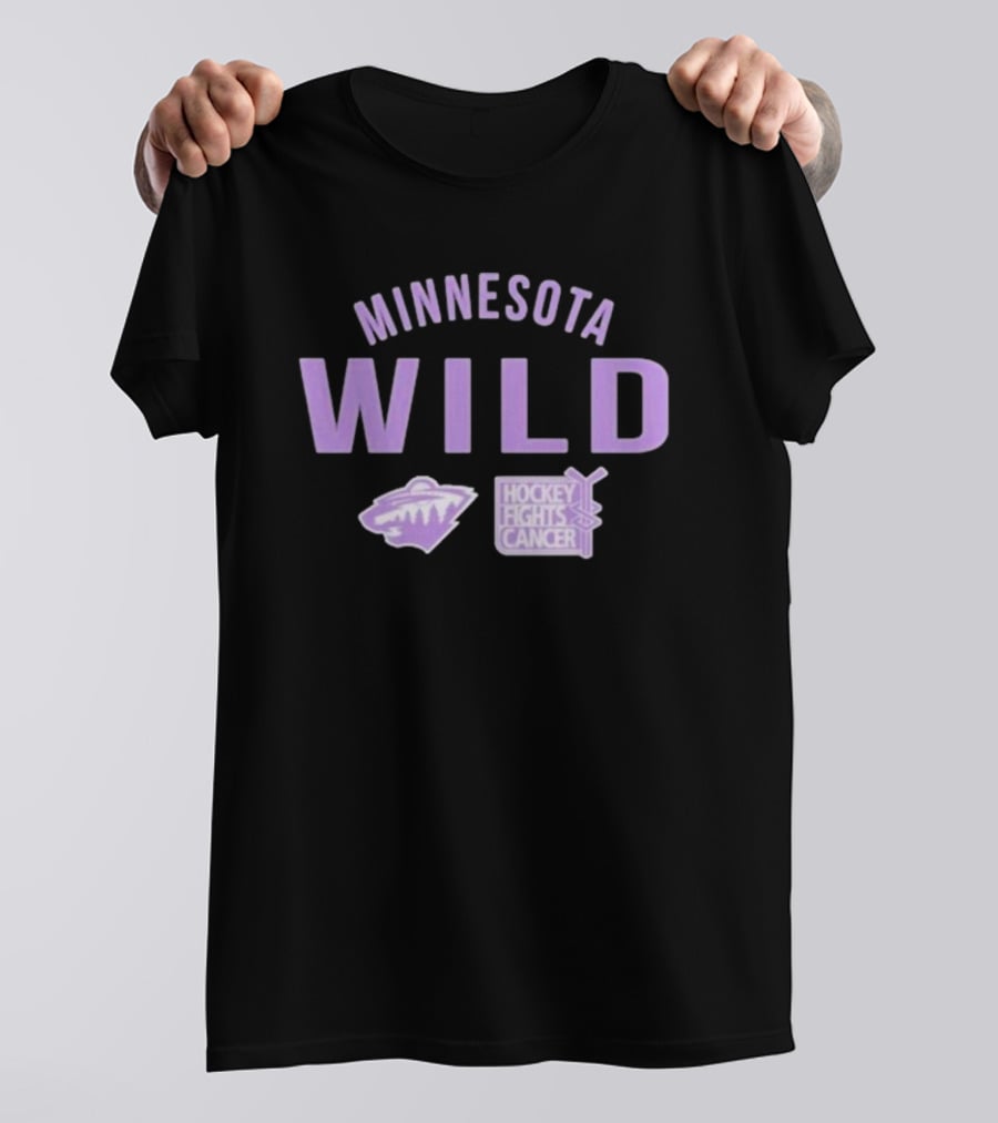 Minnesota Wild Hockey Fights Cancer T-Shirt