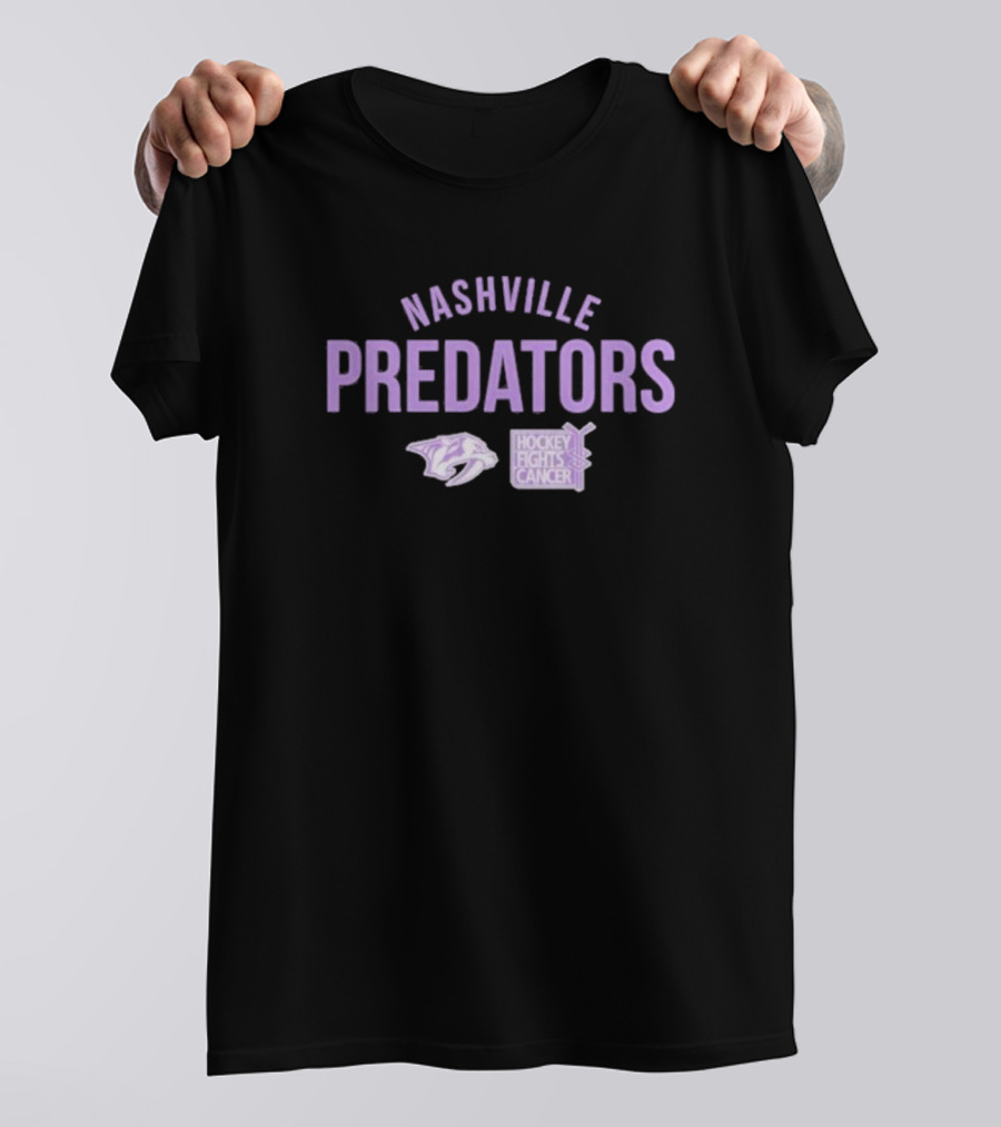 Nashville Predators Hockey Fights Cancer T-Shirt