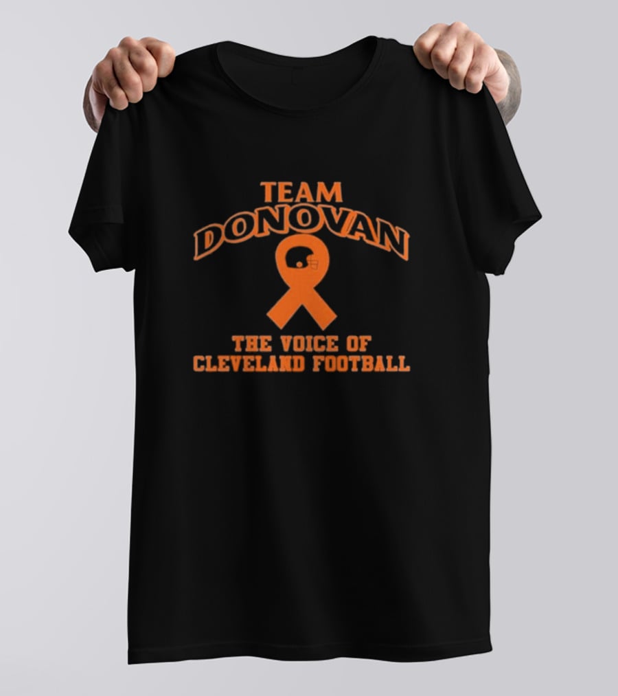 Nathan Zegura Team Donovan The Voice Of Cleveland Football T-Shirt