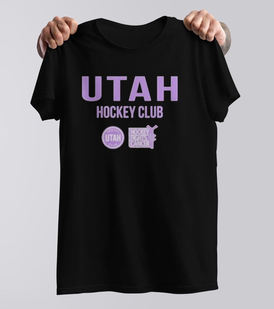 Utah Hockey Club Hockey Fights Cancer T-Shirt