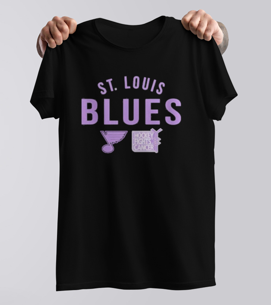 St. Louis Blues Hockey Fights Cancer Resilient Richmond T-Shirt