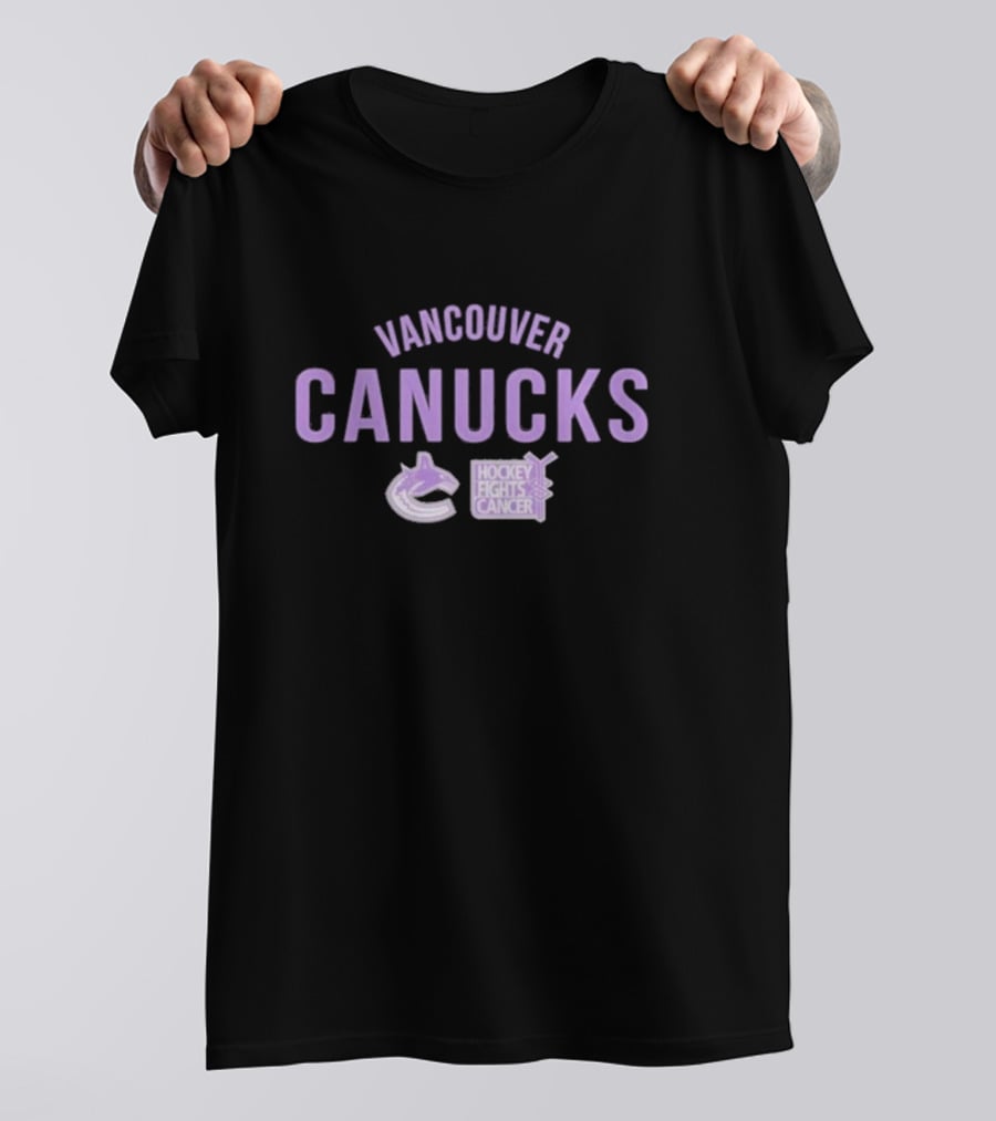 Vancouver Canucks Hockey Fights Cancer T-Shirt
